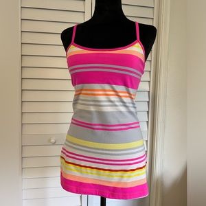 LULULEMON Women's Power Y Tank Top Stripe Print Women's Size Small
